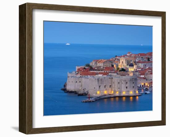 Croatia, Dalmatia, Dubrovnik, Old Town (Stari Grad)-Alan Copson-Framed Photographic Print