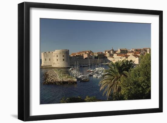 Croatia, Dalmatia, Dubrovnik, Port Near Old Town-null-Framed Giclee Print