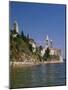 Croatia, Dalmatia, Rab Island, Rab City, Old Town, Cityscape, Beach, Swimmers-Thonig-Mounted Photographic Print