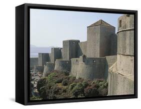 Croatia, Dalmatia Region, Dubrovnik, Old City, City Walls-null-Framed Stretched Canvas