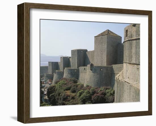 Croatia, Dalmatia Region, Dubrovnik, Old City, City Walls-null-Framed Giclee Print