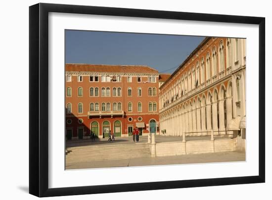 Croatia, Dalmatia, Split, Republic Square-null-Framed Giclee Print