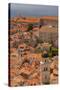 Croatia, Dubrovnik, a historic walled city and UNESCO World Heritage Site, red tile roofs-Merrill Images-Stretched Canvas