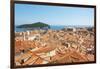 Croatia, Dubrovnik. Dense walled city, Adriatic, Lokrum Island.-Trish Drury-Framed Photographic Print