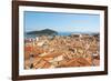 Croatia, Dubrovnik. Dense walled city, Adriatic, Lokrum Island.-Trish Drury-Framed Photographic Print