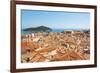 Croatia, Dubrovnik. Dense walled city, Adriatic, Lokrum Island.-Trish Drury-Framed Photographic Print