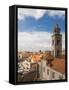 Croatia, Dubrovnik. Dominican monastery red rooftops and churches of Dubrovnik.-Julie Eggers-Framed Stretched Canvas