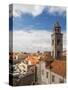Croatia, Dubrovnik. Dominican monastery red rooftops and churches of Dubrovnik.-Julie Eggers-Stretched Canvas
