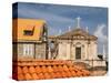 Croatia, Dubrovnik. Elevated view of the Dubrovnik Cathedral in old town Dubrovnik.-Julie Eggers-Stretched Canvas