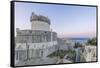 Croatia, Dubrovnik, Minceta Tower and Old Town at Dawn-Rob Tilley-Framed Stretched Canvas