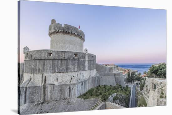 Croatia, Dubrovnik, Minceta Tower and Old Town at Dawn-Rob Tilley-Stretched Canvas