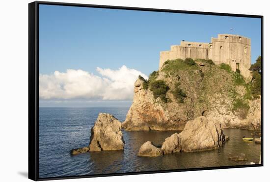 Croatia, Dubrovnik. St. Lawrence Fortress. Outside city walls. Called Dubrovnik Gibraltar.-Trish Drury-Framed Stretched Canvas