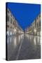 Croatia, Dubrovnik, Stradun at Dawn-Rob Tilley-Stretched Canvas