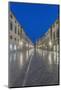 Croatia, Dubrovnik, Stradun at Dawn-Rob Tilley-Mounted Photographic Print