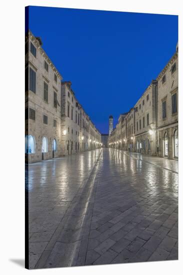 Croatia, Dubrovnik, Stradun at Dawn-Rob Tilley-Stretched Canvas