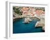 Croatia, Dubrovnik. The sheltered cove and northern seaward approaching on the Dalmatian Coast.-Julie Eggers-Framed Photographic Print