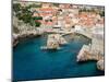 Croatia, Dubrovnik. The sheltered cove and northern seaward approaching on the Dalmatian Coast.-Julie Eggers-Mounted Photographic Print