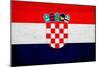 Croatia Flag Design with Wood Patterning - Flags of the World Series-Philippe Hugonnard-Mounted Art Print