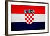 Croatia Flag Design with Wood Patterning - Flags of the World Series-Philippe Hugonnard-Framed Art Print