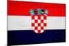 Croatia Flag Design with Wood Patterning - Flags of the World Series-Philippe Hugonnard-Mounted Art Print