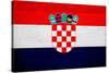 Croatia Flag Design with Wood Patterning - Flags of the World Series-Philippe Hugonnard-Stretched Canvas