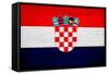 Croatia Flag Design with Wood Patterning - Flags of the World Series-Philippe Hugonnard-Framed Stretched Canvas