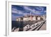 Croatia, Istria, Adriatic Coast, Rovinj, South View of the Old Town with Church Sv. Eufemija-Udo Siebig-Framed Photographic Print