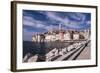 Croatia, Istria, Adriatic Coast, Rovinj, South View of the Old Town with Church Sv. Eufemija-Udo Siebig-Framed Photographic Print