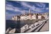 Croatia, Istria, Adriatic Coast, Rovinj, South View of the Old Town with Church Sv. Eufemija-Udo Siebig-Mounted Photographic Print