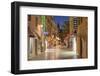 Croatia, Istria, Adriatic Coast, Umag, Pedestrian Area in the Old Town in the Evening-Udo Siebig-Framed Photographic Print