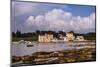 Croatia, Istria, Adriatic Coast, Umag, Village Savudrija, View of the Town in the Evening Light-Udo Siebig-Mounted Photographic Print