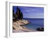 Croatia, Istria, Kvarner, Rabac, Beach, Sea, Mountains, Adriatic Seaside Resort, Balkan, Colors-Udo Siebig-Framed Photographic Print