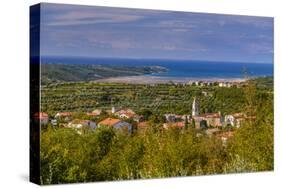 Croatia, Istria, Momjan, Piran Bay, View from San Mauro-Udo Siebig-Stretched Canvas