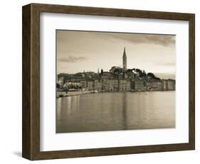 Croatia, Istria, Rovinj, Rovinj Town View with the Cathedral of St. Euphemia-Walter Bibikow-Framed Photographic Print