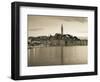 Croatia, Istria, Rovinj, Rovinj Town View with the Cathedral of St. Euphemia-Walter Bibikow-Framed Photographic Print