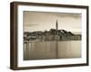 Croatia, Istria, Rovinj, Rovinj Town View with the Cathedral of St. Euphemia-Walter Bibikow-Framed Photographic Print