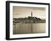 Croatia, Istria, Rovinj, Rovinj Town View with the Cathedral of St. Euphemia-Walter Bibikow-Framed Photographic Print