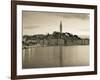 Croatia, Istria, Rovinj, Rovinj Town View with the Cathedral of St. Euphemia-Walter Bibikow-Framed Photographic Print