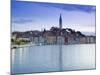 Croatia, Istria, Rovinj, Rovinj Town View with the Cathedral of St. Euphemia-Walter Bibikow-Mounted Photographic Print