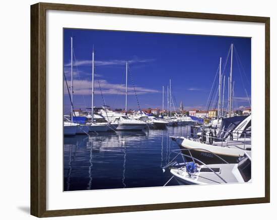 Croatia, Istria, West Coast, Porec, Harbor View, Peninsula, City, Adria, Associations, Resort-Udo Siebig-Framed Photographic Print