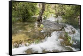 Croatia. Krka National Park cascades. UNESCO World Heritage Site.-Trish Drury-Framed Stretched Canvas