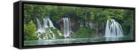 Croatia, National Park Plitvice, Waterfall-Rainer Mirau-Framed Stretched Canvas