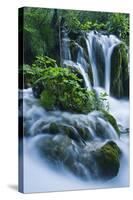 Croatia, National Park Plitvice, Waterfall-Rainer Mirau-Stretched Canvas