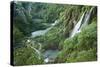 Croatia, National Park Plitvice, Waterfall-Rainer Mirau-Stretched Canvas