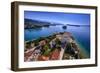 Croatia, Old Town with Cathedral in Front of Velebit Mountain-Udo Siebig-Framed Photographic Print