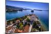 Croatia, Old Town with Cathedral in Front of Velebit Mountain-Udo Siebig-Mounted Photographic Print