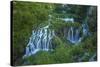 Croatia, Plitvice Lakes National Park. Waterfall landscape.-Jaynes Gallery-Stretched Canvas