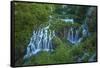 Croatia, Plitvice Lakes National Park. Waterfall landscape.-Jaynes Gallery-Framed Stretched Canvas