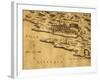 Croatia, Pula, View of the Town, Circa 1730-null-Framed Giclee Print