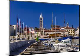 Croatia, Rab Rab, Marina with Altstadt-Udo Siebig-Mounted Photographic Print